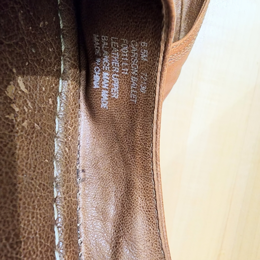 EUC FRYE Carson Ballet Cognac 6.5 - Picture 3 of 6